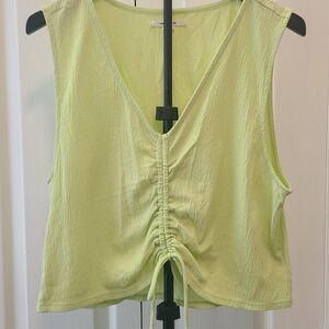 O'Neill Lime Green Gathered Tank Top